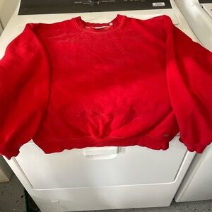 Aritzia Vibrant Red Sweatshirt